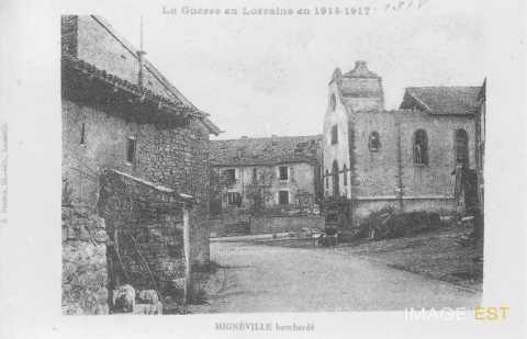 Mignéville en ruines (Meurthe-et-Moselle)